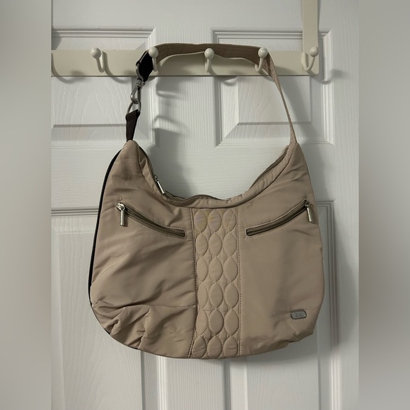 lug Handbags - Lug Taupe Quilted Hobo Bag